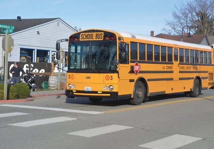 A school bus in La Conner