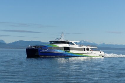 passenger ferry undergoes sea trials