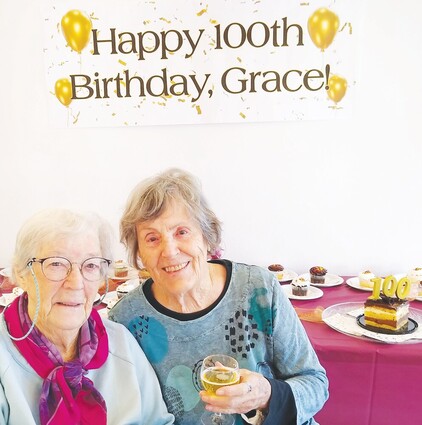 Jean Collins and Grace Hubbard